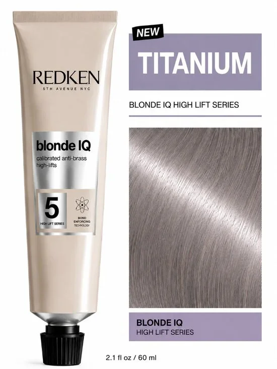 Redken Blonde IQ High Lift Conditioning Cream Hair Color Titanium 2.1 fl oz