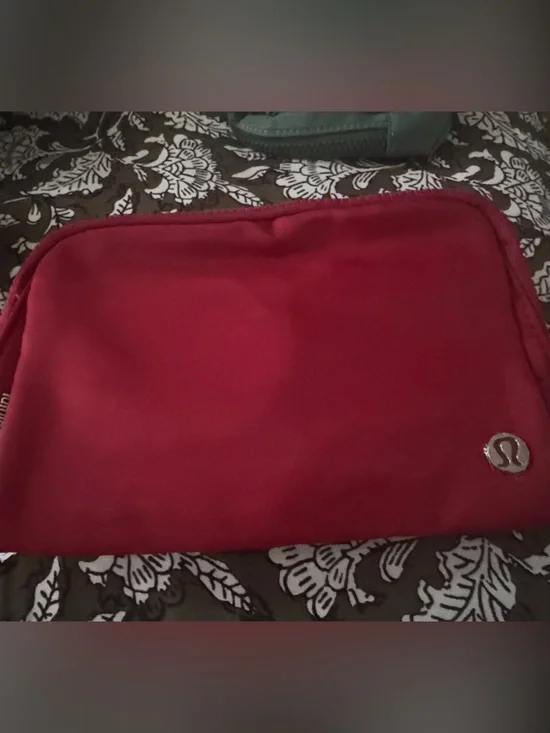 lululemon athletica Red Travel Cosmetic Pouch