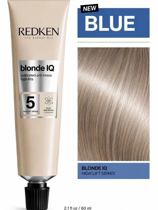 Redken Blonde IQ High Lift Conditioning Cream Hair Color Blue 2.1 fl oz