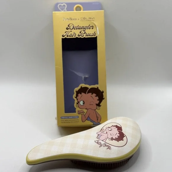 Betty Boop Detangler Hair Brush Retro Cartoon Kitsch Pinup Girl Aesthetic