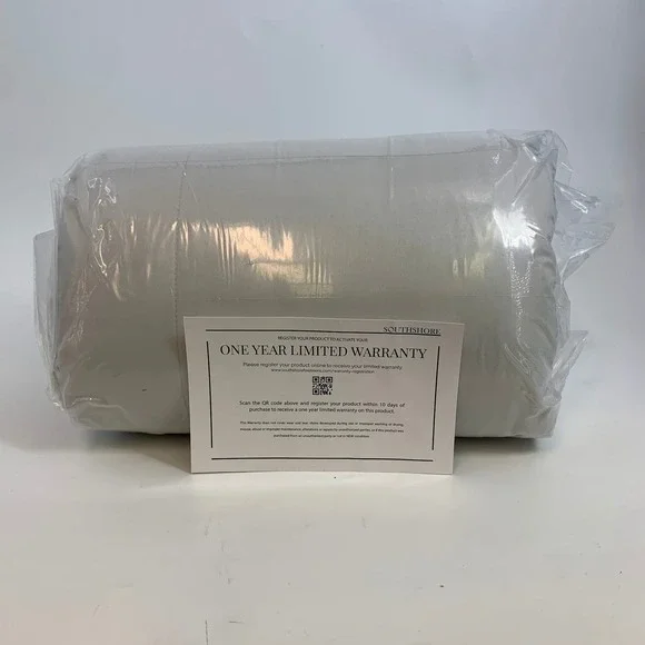 Southshore Fine Linens Vilano Spring Comforter Grey‎ Full Queen Down Alternative