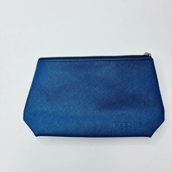 ELEMIS Blue Small Zipper Makeup Pouch