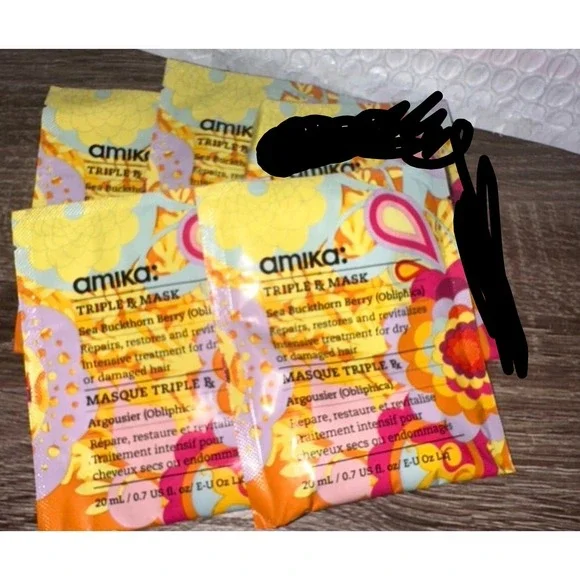 Amika TRIPLE MASK samples travel‎ hair care