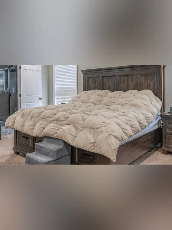Macy's Tufted Comforter in Beige - Plush Neutral Bedding.  This was never used.