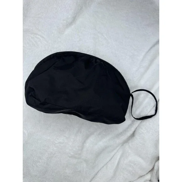 Cole Haan Signature Black Travel Pouch Cosmetic Bag Wristlet Toiletry Organizer