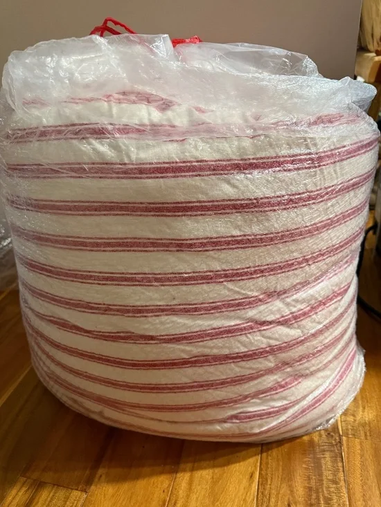 Laura Ashley Ticking Stripped King size set of 3 EUC