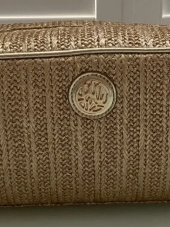 Lilly Pulitzer Gold Woven Bag