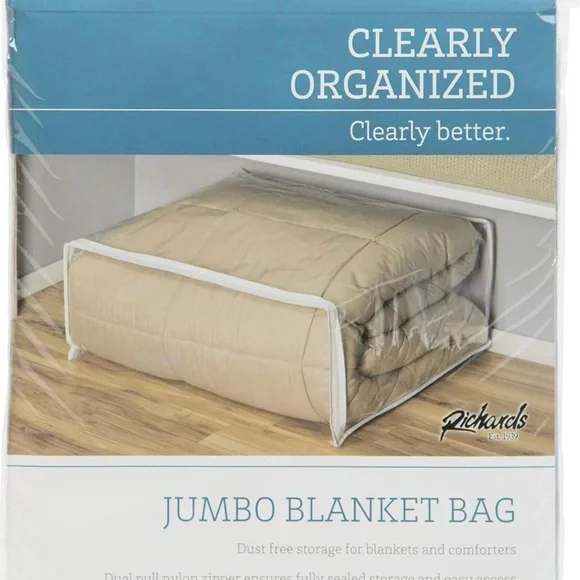 Richards- Jumbo Clothes Heavy Duty Vinyl Storage Bag - 25