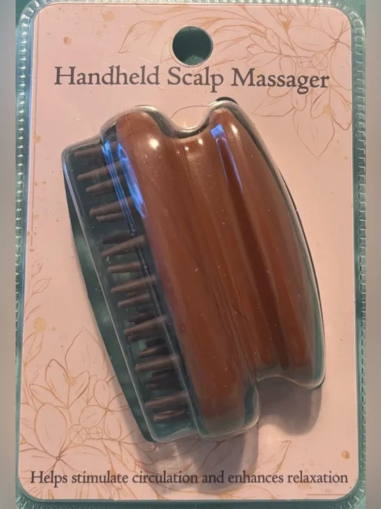 Handheld Scalp Massager - Brown
