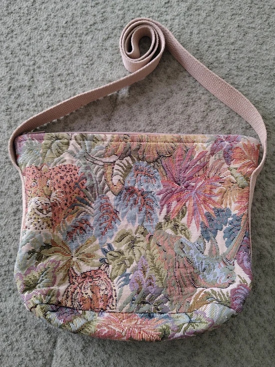Floral Doodle Shoulder Purse