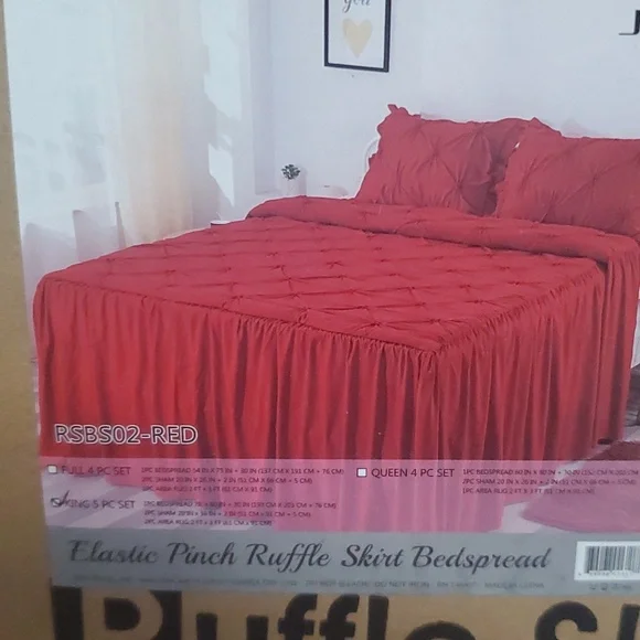 COPY - Blue Ruffle Comforter Bedding