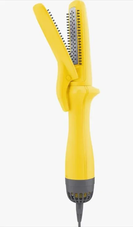 NEW Drybar The Straight Shot Blow-Drying Flat Iron Yellow Ionic Styler No Box