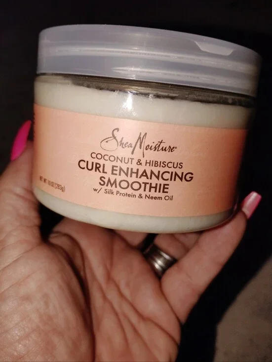 SheaMoisture Coconut & Hibiscus Curl Enhancing Smoothie - Peach Label New