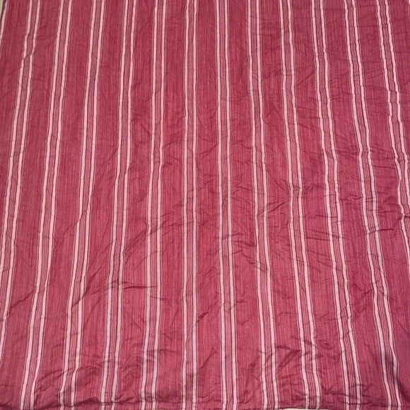RARE! Vintage RALPH LAUREN FULL QUEEN Bed Comforter Red STRIPE SEYCHELLES