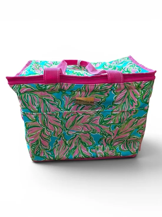 Lily Pulitzer Pink & Turquoise Floral Tote Cooler