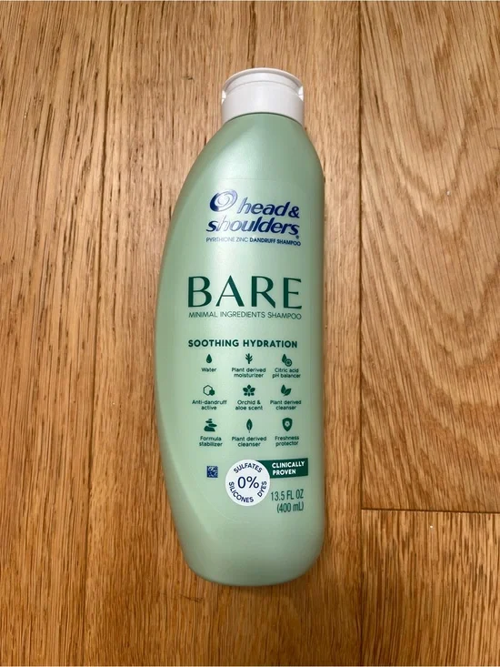 New Head & Shoulders Bare & Pure Dandruff Hydrating Shampoo