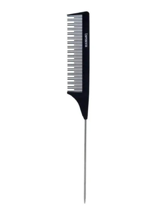 Black Fine Tooth Rat Tail Comb Styling Sectioning Hair Parting Teasing New