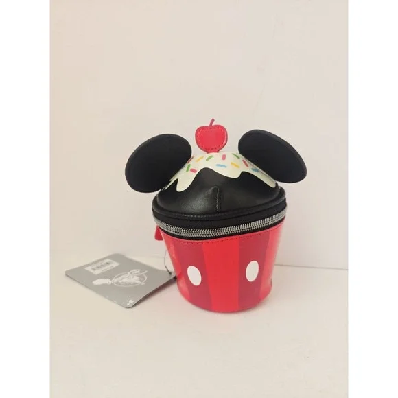 Disney bag makeup zip up cupcake Mickey Mouse ears‎ with tags accessory