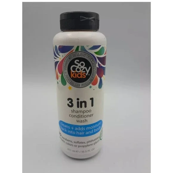 So Cozy Kids 3 in 1 Shampoo Conditioner Wash, Cleans + Adds Moisture NEW SEALED