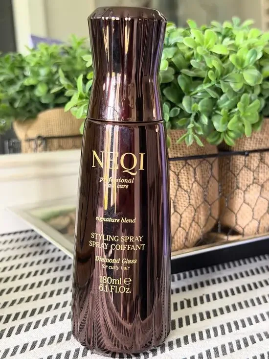 NEQI Diamond Glass Styling Spray Curly Hair Anti Frizz Shine 6.1oz Italy