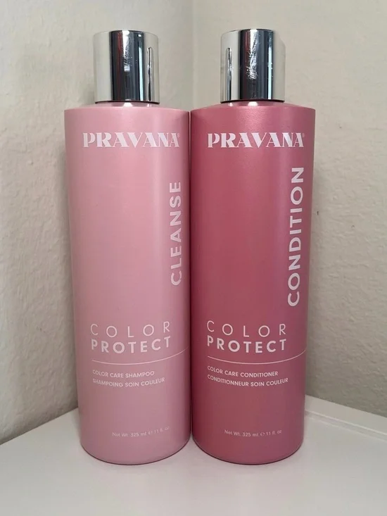 PRAVANA Color Protect Pink Shampoo & Conditioner