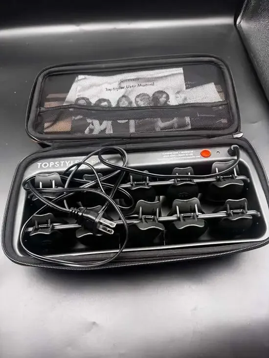 TopStyler by InStyler Heated Ceramic Styling Shells Hair Curler System with Case