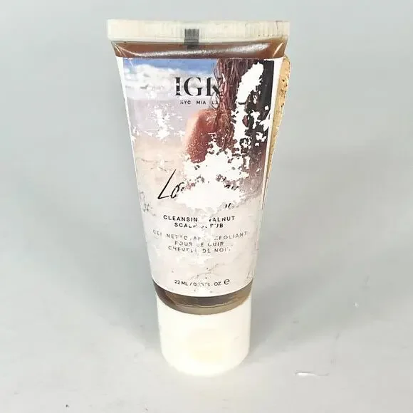 IGK Low Key Cleansing Walnut Scalp Scrub Detoxify Hair Travel .74 fl oz 22ml New