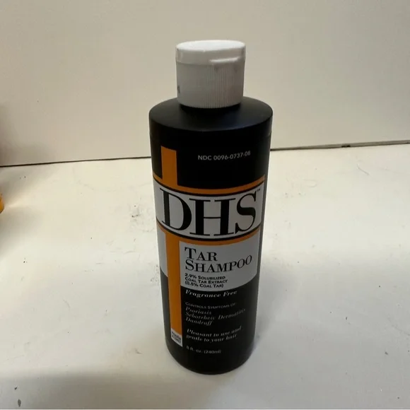 DHS Tar Shampoo Fragrance Free 8 OZ HTF