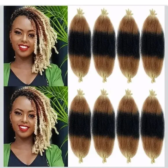Marley Hair 16 Inch Springy Afro Twist Hair 3 Tones