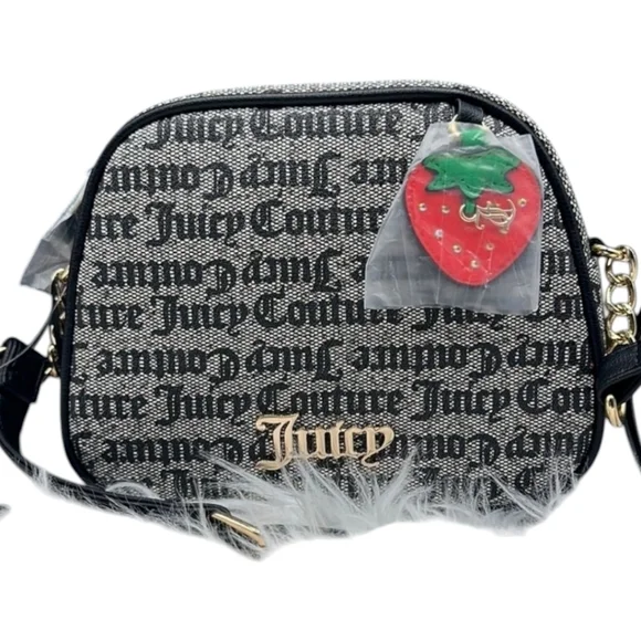 🖤▪️Juicy Couture▪️ Black beige/ Liquourice Freshly  picked camera bag