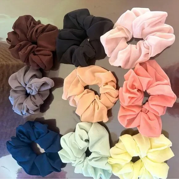 Colorful Hair Scrunchies Set