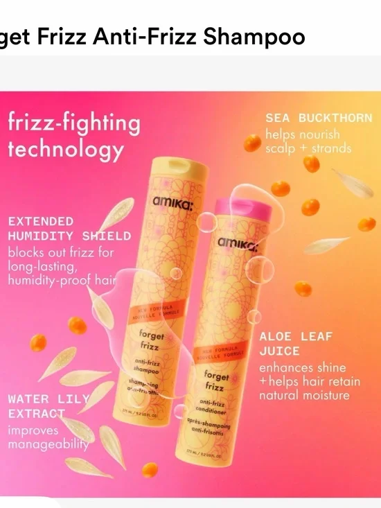 amika Forget Frizz Shampoo & Conditioner Set —