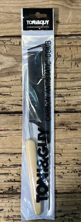 Toni & Guy Carbon Antistatic Barber & Stylist Professional Comb New