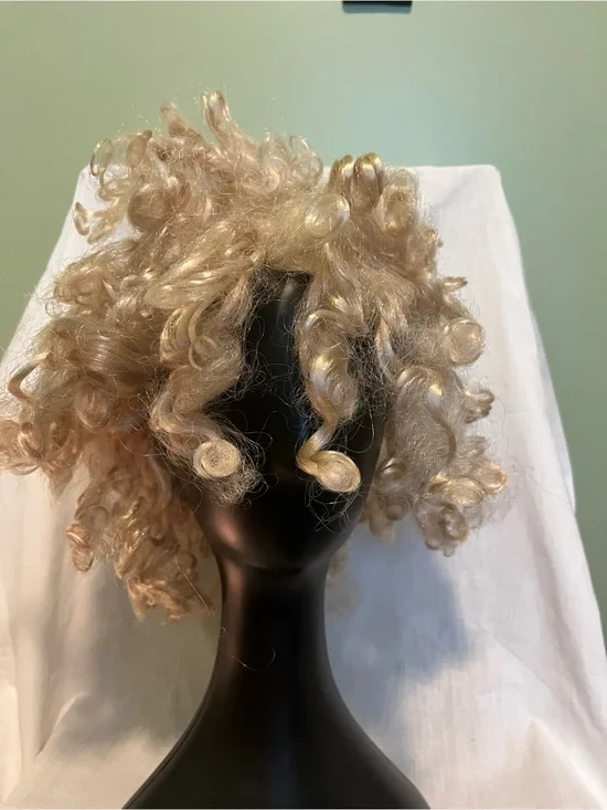 Blonde Curly Short Costume Wig