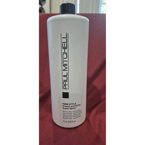 New Paul Mitchell Firm Style Freeze and Shine Spray - 33.8oz 1 Liter Medium Hold