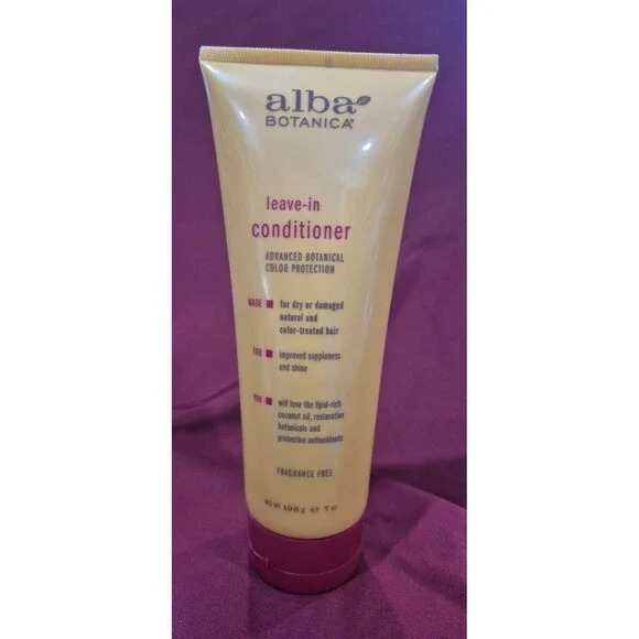 Alba Botanical Leave in Conditioner Color Protection Damaged Hair Almost Full