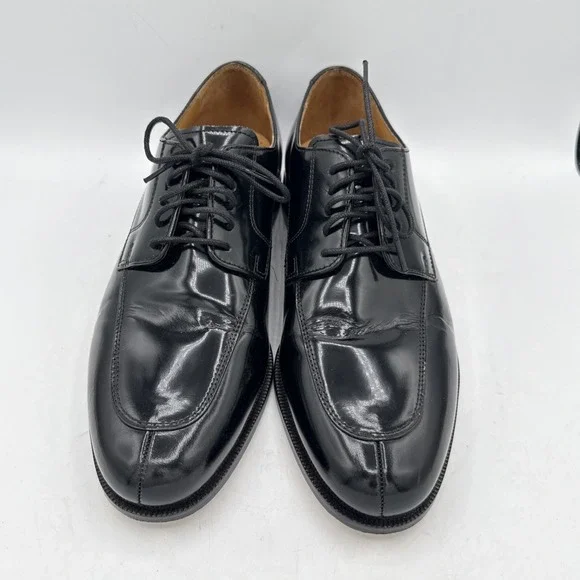Cole Haan Black Lace Ups‎ Dress Shoes Size 8M Pre-owned Air Insoles