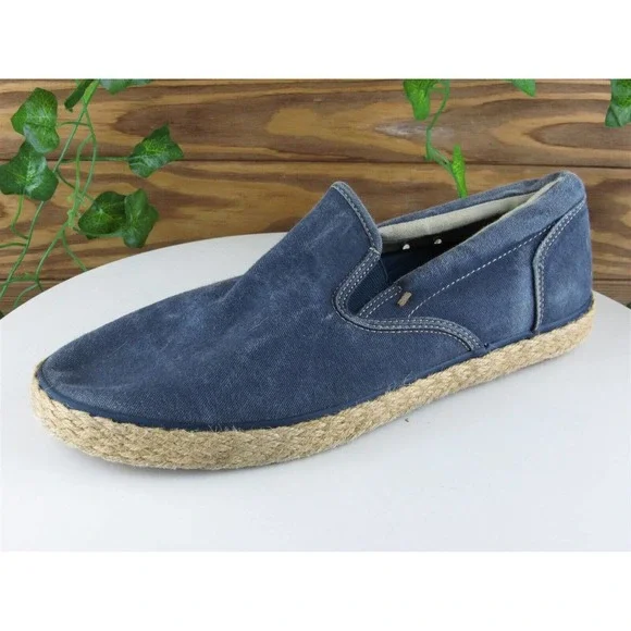 Sperry Top-Sider Sz 8.5 Slip-On Blue Fabric Men Slip On Medium‎ (D, M)