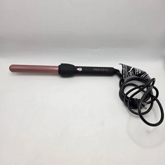 FoxyBae Curling Wand 25mm Rose Gold Ceramic Tourmaline Professional Hair Styler