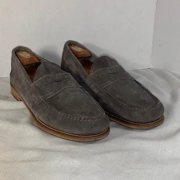 G.H. Bass & Co. Men’s “Weejuns” Gray Suede Penny Loafers