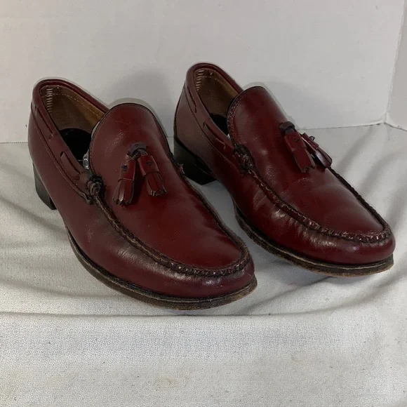 Sebago Men's Tassel Loafers in Burgundy