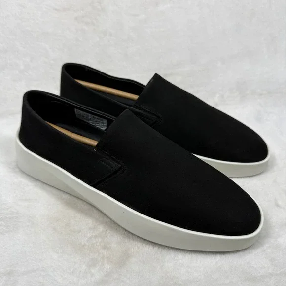 Wolf & Shepherd Cruise Slip-On Black Brilliant White Suede Men 7.5 Women 9 EU 40