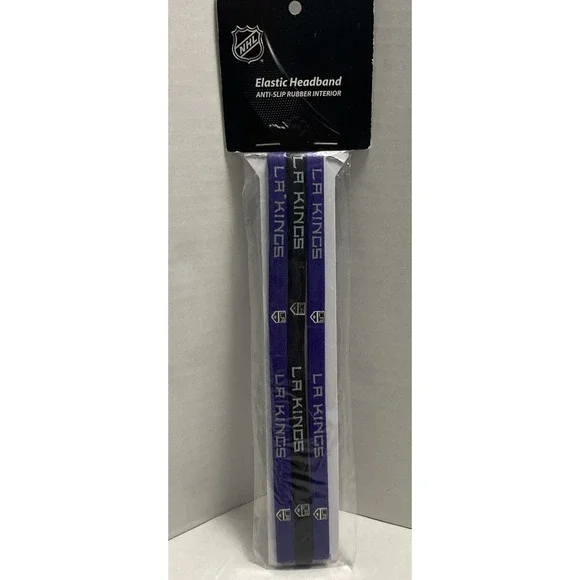 Los Angeles Kings NHL Licensed‎ Elastic Headband 3-Pack  New Sealed