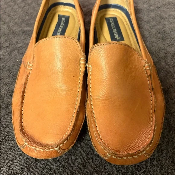 Giorgio Brutini Men's Leather Slip-On Loafers in Light Brown‎ Size 10.5