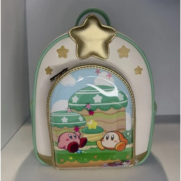 Bioworld Nintendo Kirby Dome Star Confetti Mini Backpack NWT