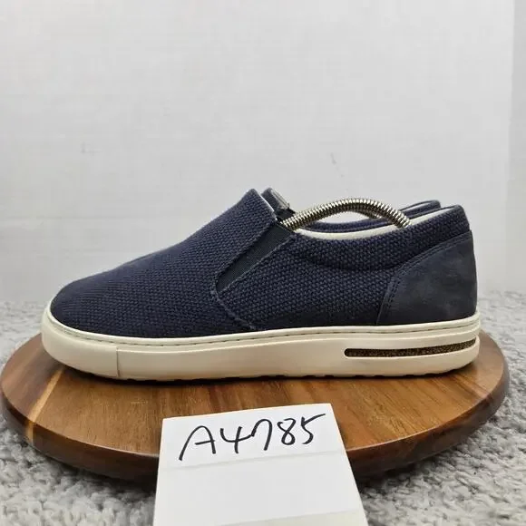 Birkenstock Womens 42 Oswego Midnight Blue Canvas Suede Slip On Daily Sneaker