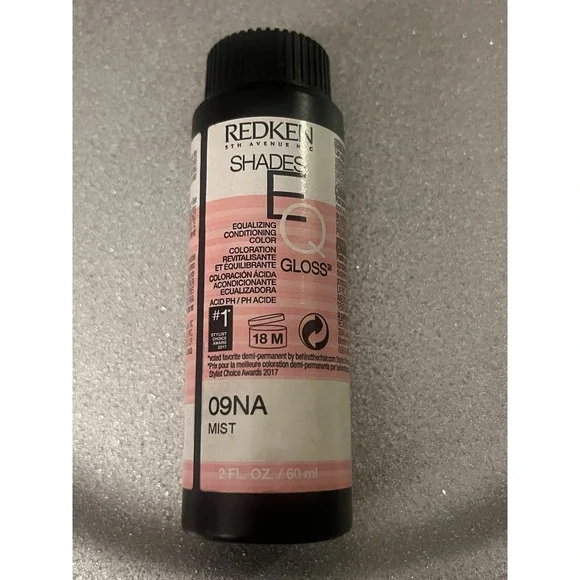 New Redken 09NA Mist SHADES EQ Gloss Demi-Permanent Professional Hair Color