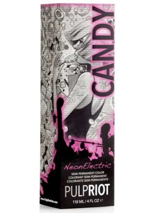 Pulp Riot Neon Electric Candy Semi-Permanent Hair Color pink