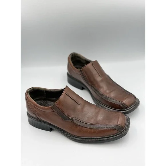 Clarks Escalade Step Leather Loafer Dress Shoe Men's Size 9M Brown 78872 Classic