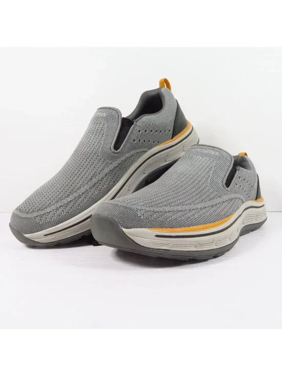 Skechers Men's Relaxed Fit Remaxed Edlow Sz 11 Charcoal Gray Slip On 204375